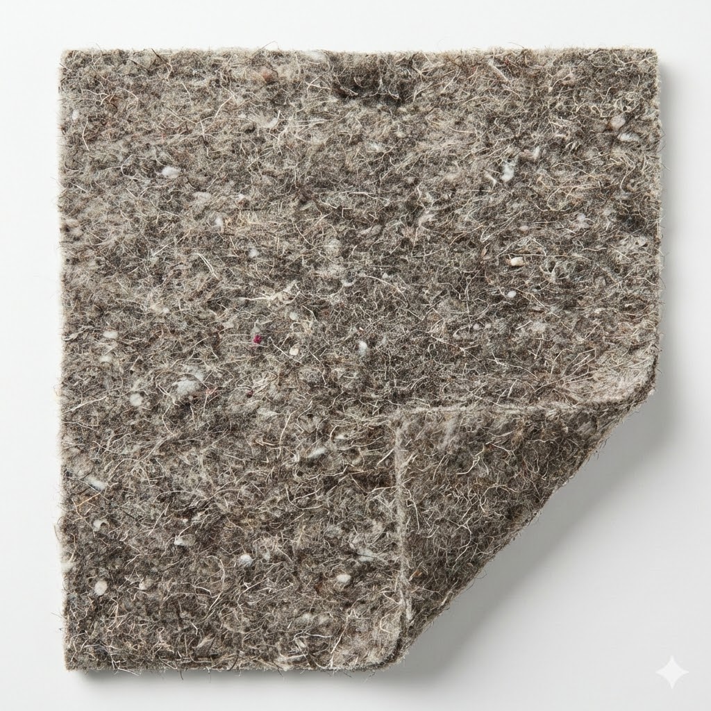 Wool underlay close-up
